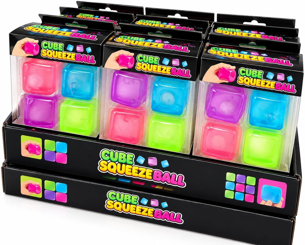 Plain Square Sugar Block Squishies – Pack of 4